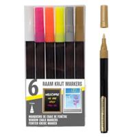 Soho raam krijtmarkers gekleurd junior 1,5 mm 6 stuks - thumbnail