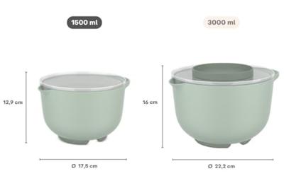 Mepal Beslagkom met deksel - chef it - chalk - 1500ml - thumbnail