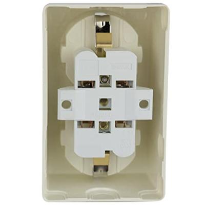 REV 0510071777 Wandcontactdoos Compleet 2-voudig Wit 1 stuk(s)