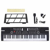 VidaXL 61 toetsen piano elektrisch keyboard met muziekstandaard - thumbnail