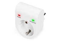 Digitus DN-95400 DIGITUS - Überspannungsschutzadapter Overspanningsbeveiliging (tussenstekker) Overspanningsbeveiliging voor: Stopcontact 13.5 kA 1 stuk(s) - thumbnail