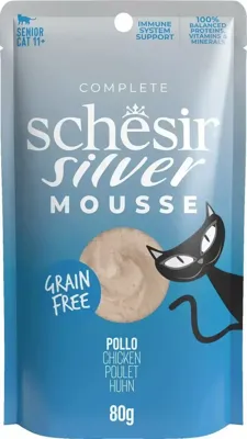 Schesir silver mousse kip 80g