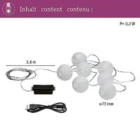 Paulmann 94166 Motief lichtketting Lampion werkt op batterijen Aantal lampen 7 LED Warmwit - thumbnail