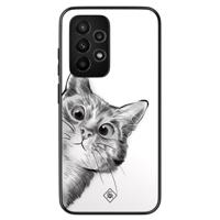 Samsung Galaxy A53 hoesje - Peekaboo kat - thumbnail