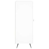 Dressoir 69,5x34x90 cm bewerkt hout wit - thumbnail