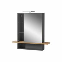 Spiegelkast Amares Grafiet Eiken - thumbnail