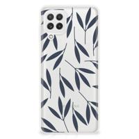 Samsung Galaxy A22 4G | M22 | TPU Case | Leaves Blue - thumbnail
