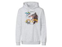 Heren sweathoodie (Grijs, M) - thumbnail