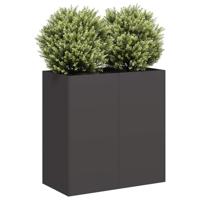 Plantenbak 80x40x80 cm koudgewalst staal zwart - thumbnail