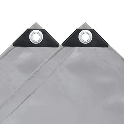 VidaXL Dekzeil 650 g/m² 3x3 m grijs