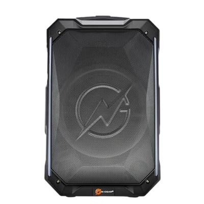 N-GEAR THE FLASH 1540 - Karaoke Speaker - 15" Woofer - Bluetooth - LED Lichtshow - Incl. Draadloze Microfoons N-GEAR THE FLASH 1540 - Karaoke Speaker - 15" Woofer - Bluetooth - LED Lichtshow - Incl. Draadloze Microfoons
