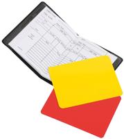 Stanno Scheidsrechter Kaartenset Zwart - thumbnail