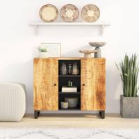 Dressoir met 2 deuren 90x33x75 cm massief mangohout - thumbnail