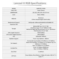 Lian Li LANCOOL III RGB midi tower behuizing - thumbnail