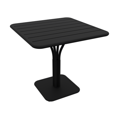 Fermob Luxembourg tuintafel kolom 80x80 cm Liquorice