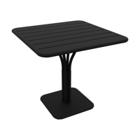 Fermob Luxembourg tuintafel kolom 80x80 cm Liquorice - thumbnail