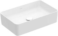 Villeroy & Boch Collaro opzetwastafel - rechthoekig 56x36cm - zonder overloop zonder kraangat wit 4a205601 - thumbnail