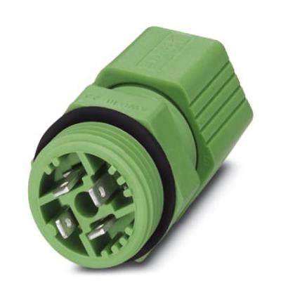 Phoenix Contact 1640650 Ronde connector kabeldoorvoer Totaal aantal polen: 3 + PE Serie (ronde connectoren): QUICKON 10 stuk(s)