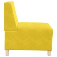 Fauteuil 55 cm fluweel geel - thumbnail