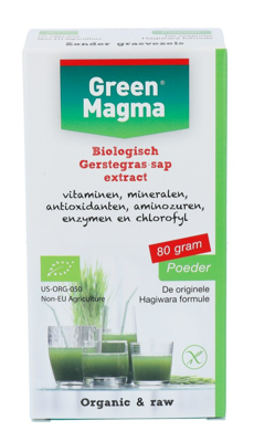 Green Magma Biologische Gerstegras-sap Extract Poeder Green Magma Biologische Gerstegras-sap Extract Poeder