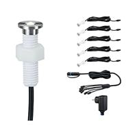 Paulmann MicroPen II 93695 Verlichtingssysteem Plug&Shine LED-buiteninbouwlampen (basisset) Set van 5 stuks LED 1.1 W Warmwit Zilver - thumbnail