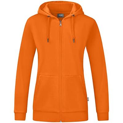 JAKO C6820D Jas Met Kap Organic Dames - Oranje - 36 JAKO C6820D Jas Met Kap Organic Dames - Oranje - 36