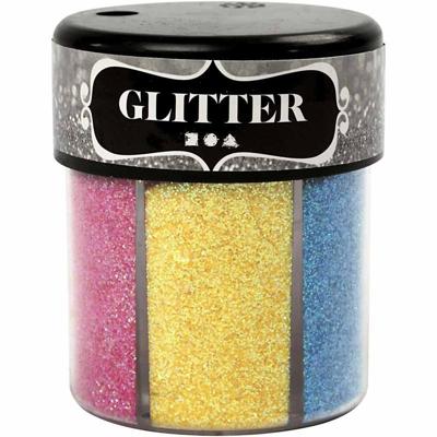 Creativ Company Glitters kleuren, 6x13gr.