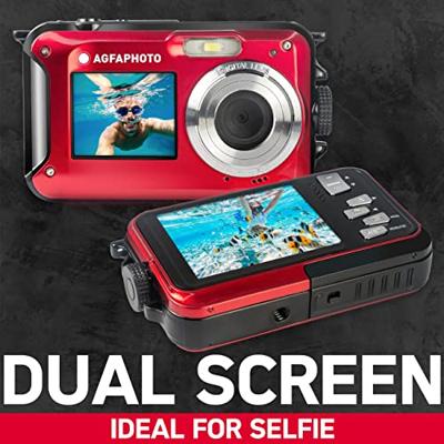 Agfa WP8000RD fotocamera WP8000, waterdicht, 24 MP, rood