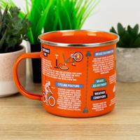 Gift Republic Mok emaille - Emaille Mok - Fietsgids - thumbnail