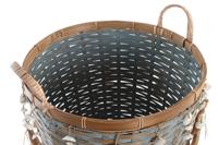 Basket spelset DKD Home Decor Multicolour Bamboe (3 Onderdelen) - thumbnail