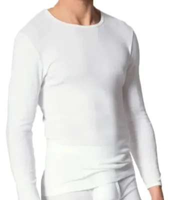 Heren shirt Lange mouw - 100% katoen - Aansluitend ondershirt mannen