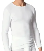 Heren shirt Lange mouw - 100% katoen - Aansluitend ondershirt mannen - thumbnail