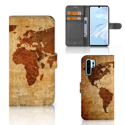 Huawei P30 Pro | Flip Cover | Wereldkaart