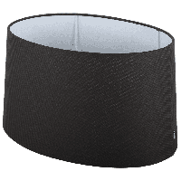 Staande lampenkap Ambienta ovaal 40 cm zwart - thumbnail