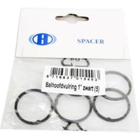 Hzb balhoofdvulring 1 inch / 22.2 mm zwart 5 stuks 6500061 - thumbnail