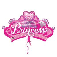 Anagram folie ballon prinsessen kroon 81x48 cm - thumbnail