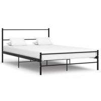 Bedframe metaal zwart 160x200 cm - thumbnail
