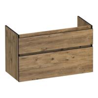 Brauer Delight Edge - Onderkast - 100 cm - met 2 Softclose Lades Greeploos en 1 Sifon Uitsparing - Chateau - thumbnail