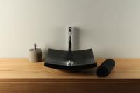 Terrazzo Waschschale schwarz 40 cm TZS 002S - thumbnail