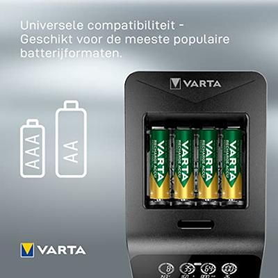 Varta LCD Smart Charger+ incl. 4 accu's 2100 mAh AA