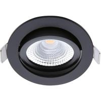 EcoDim LED Inbouwspot IP54 Dimbaar 5W Warm Wit 2700K Mat Zwart - thumbnail