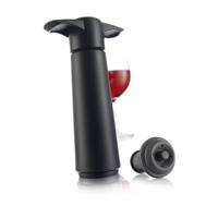Vacu Vin wine saver zwart met 2 doppen - thumbnail