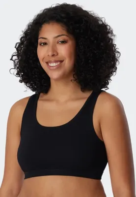 2-pack Bustier top - Biologisch katoen Bralette - Bh top zonder sluiting en zonder beugel