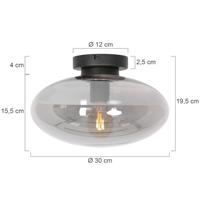 Steinhauer Plafondlamp reflexion Ø 30 cm 3388 zwart - thumbnail