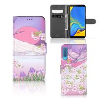 Samsung Galaxy A7 (2018) | Telefoonhoesje | Met pasjeshouder | Bird Flying - thumbnail