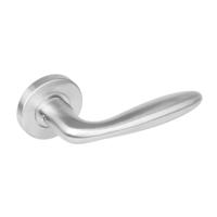 Intersteel deurkruk met rozet - Jupiter - RVS geborsteld - thumbnail