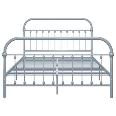 Bedframe metaal grijs 120x200 cm Bedframe metaal grijs 120x200 cm