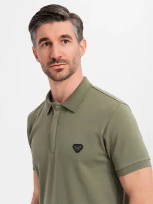 Eximio - Heren Poloshirt - Olijf - Met ritsje Eximio - Heren Poloshirt - Olijf - Met ritsje