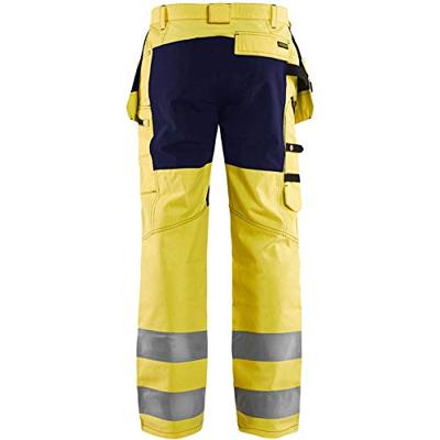 Blåkläder Werkbroek met stretch High-Vis 15521811 | High-Vis Geel/Marineblauw | Maat 50 - 7330509546123