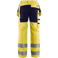 Blåkläder Werkbroek met stretch High-Vis 15521811 | High-Vis Geel/Marineblauw | Maat 50 - 7330509546123 - thumbnail